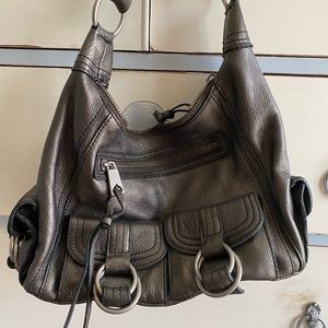 Leather handbag. Bronze. Banana Republic.